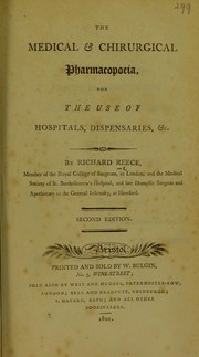 Cover of: The medical and chirurgical pharmacopoeia for the use of hospitals,dispensaries, etc