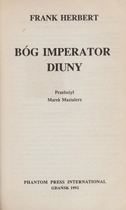 Cover of: Bóg imperator Diuny by Frank Herbert