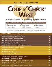 Cover of: Code Check: West by Redwood Kardon