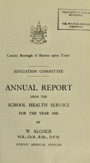 Cover of: [Report 1948] | Burton upon Trent (England). County Borough Council