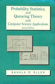 Probability, statistics, and queueing theory by Arnold O. Allen