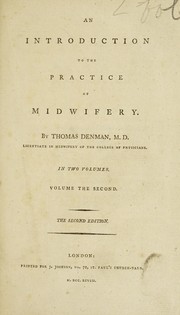 Cover of: An introduction to the practice of midwifery | Thomas Denman