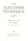 Cover of: The Alexander Technique