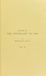 Cover of: Studies in the Psychology of Sex, Vol. II by Havelock Ellis