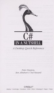 Cover of: C# in a nutshell by Peter Drayton
