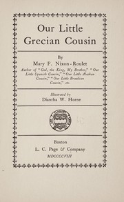 Cover of: Our little Grecian cousin