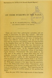 Cover of: On cross furrows in the nails