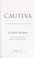 Cover of: Cautiva