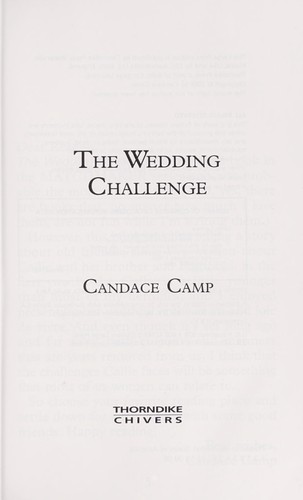 the wedding challenge candace camp