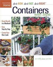 Cover of: Containers with Style (Do It Yourself)