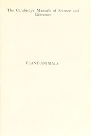 Plant-animals by Keeble, Frederick Sir