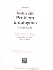 Cover of: Dealing with problem employees by Amy DelPo