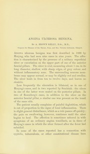 Cover of: Angina ulcerosa benigna