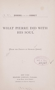 Cover of: What Pierre did with his soul