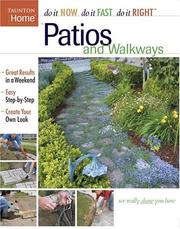 Cover of: Patios and Walkways (Do It Yourself)