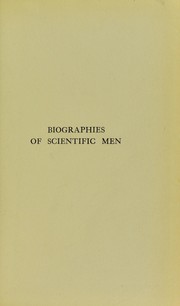 Cover of: Biographies of scientific men