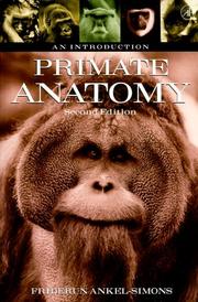 Cover of: Primate Anatomy, Second Edition by Friderun Ankel-Simons