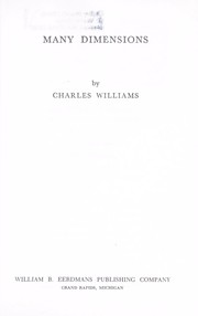Cover of: Many dimensions by Charles Williams