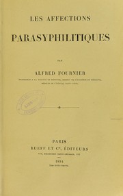 Cover of: Les affections parasyphilitiques