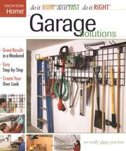 Cover of: Garage Solutions (Do It Yourself)