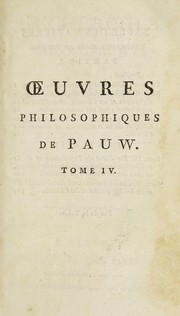 Cover of: ¿uvres philosophiques