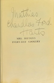 Cover of: Mrs. Beeton's every-day cookery