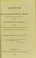 Cover of: A letter to Dr. David Boswell Reid, ... in answer to his pamphlet intitled "An exposure of the misrepresentations in the Philosophical Magazine and Annals,"