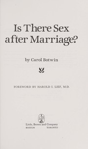Cover of: Is there sex after marriage?