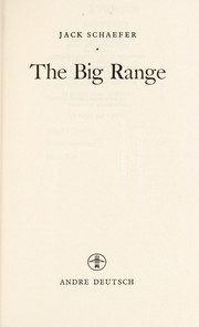 Cover of: The big range.