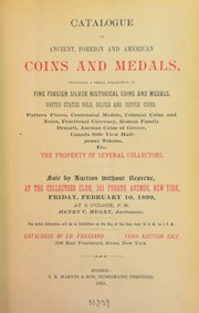 Cover of: Catalogue of ancient, foreign and American coins and medals ...