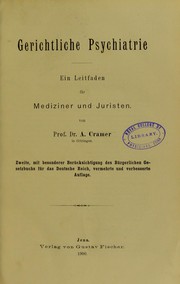 Cover of: Gerichtliche Psychiatrie : ein Leitfaden fur Mediziner und Juristen