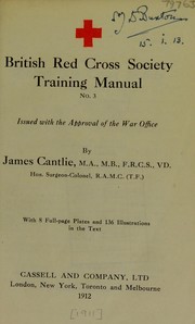 Cover of: British Red Cross Society training manual
