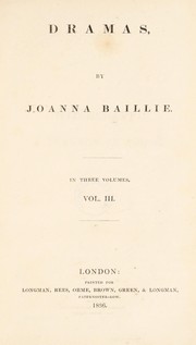 Cover of: Dramas by Joanna Baillie