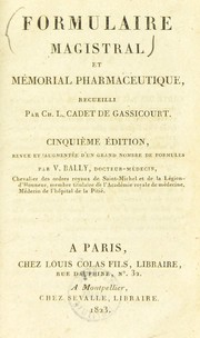 Cover of: Formulaire magistral et m©♭morial pharmaceutique ...