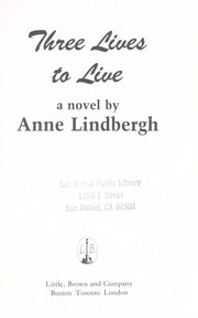 Cover of: Three lives to live
