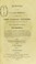 Cover of: Memoirs of the life and writings of the late John Coakley Lettsom, M.D. ...