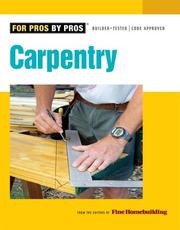 Cover of: Carpentry (Best of Fine Homebuilding) by Fine Homebuilding