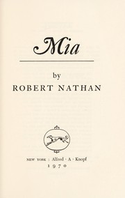 Cover of: Mia. by Robert Nathan