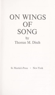 Cover of On wings of song
