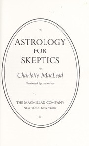 Cover of: Astrology for skeptics by 