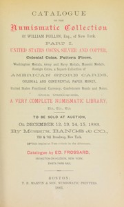 Cover of: Catalogue of the numismatic collection of William Poillon, Esq., of New York