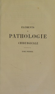 El©♭ments de pathologie chirurgicale by Auguste Nélaton
