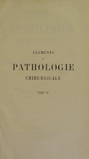 Cover of: El©♭ments de pathologie chirurgicale