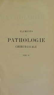 El©♭ments de pathologie chirurgicale by Auguste Nélaton