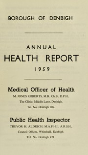 Cover of: [Report 1959] | Denbigh (Wales). Borough Council