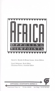 Africa, opposing viewpoints