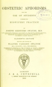 Cover of: Obstetric aphorisms: for the use of students commencing midwifery practice