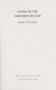 Living in the Children of God by David E. Van Zandt