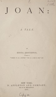 Cover of: Joan: a tale