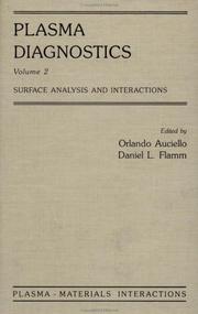 Cover of: Plasma Diagnostics, Volume 2: Surface Analysis and Interactions (Plasma-Materials Interactions)